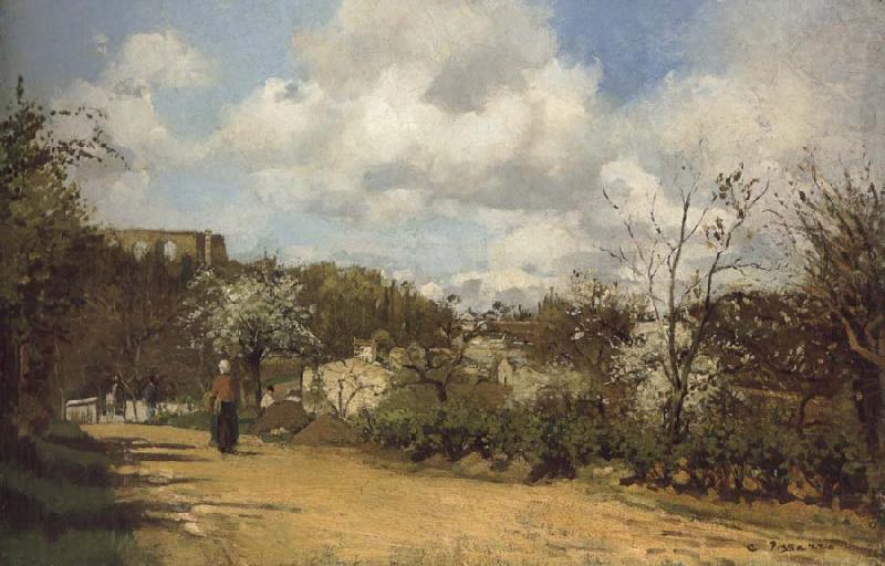 Camille Pissaro View from Louveciennes china oil painting image
